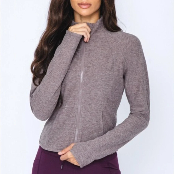 Yogalicious Lux Zip-Up Jacket Size Medium Style JY87241 - Picture 2 of 12